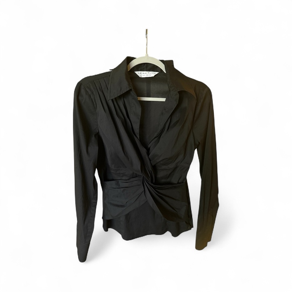 Trina Turk Black Button Down Shirt